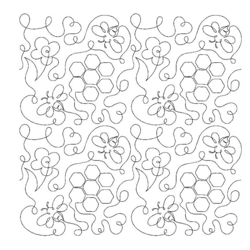 Bumblebee Honeycomb Hearts
