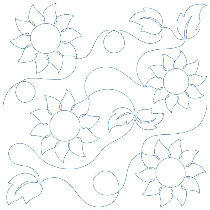 Sunflowers And Leaves